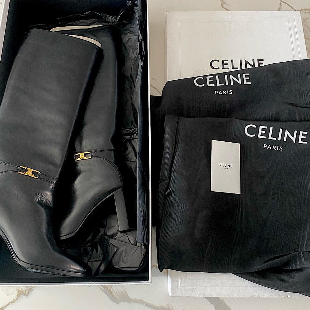 CELINE CLAUDE BOOTS IN CALFSKIN